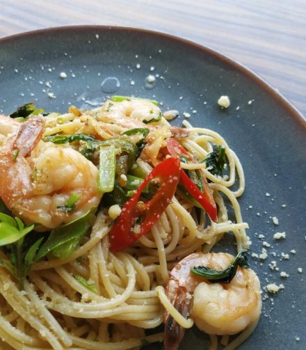 Alfredo паста със скариди