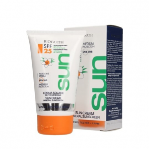 Био слънцезащитен крем SPF 25 – BIOEARTH – 150 мл