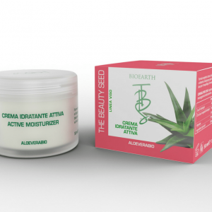 Активен хидратиращ крем за лице с био алое вера – BIOEARTH – 50 мл