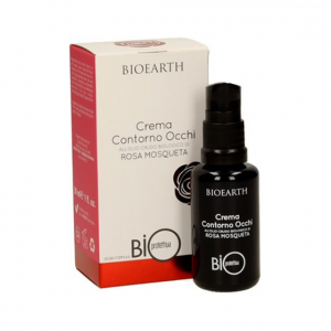 Околоочен крем против бръчки БИОЗАЩИТА с шипково масло и хиалуронова киселина – BIOEARTH – 30 мл