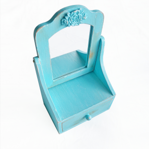 Кутия за бижута с огледало и чекмедже Кутия за бижута с огледало и чекмедже